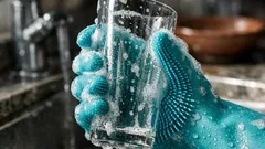 El guante de silicona con cerdas que sustituye a la esponja y cuida tus manos en invierno