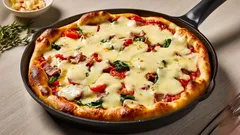 Cómo preparar una pizza rápidamente en la sartén: lista en 15 minutos