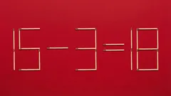 Para que la ecuación sea correcta, basta con mover solo una cerilla: rompecabezas para genios.